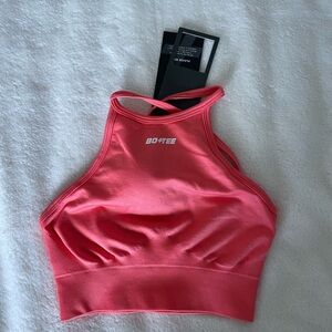 Bo+Tee Coral Sports Bra